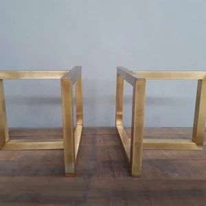 Modern T Shaped Trestle Stainless Steel Table Base Metal Table Legs For Furniture