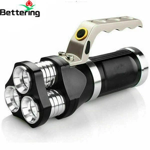 most powerful 30w 5000 lumens heavy duty rechargeable led police searchlight 3T6 work search light flashlight torch for hunting