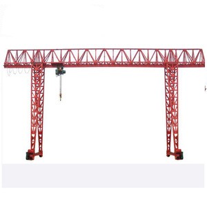 Movable cabin control double girder container gantry crane with cantilever