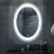 Import Multi function backlit wall mounted LED lighted bathroom slivered makeup mirror from China