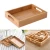 Import Multi functional smooth natural bamboo medium wood serving tray with legs from China