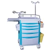 Multifunctional Durable ABS Hospital Trolley Medical Delivery Nursing Cart