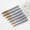 Nail Art Brush Pen Liquid Glitter Sequins Metal Acrylic Handle Drawing Painting Brush Nail Tools
