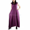 NAPAT Floor Length Cotton Short Sleeve Lady Dress