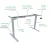 Import NATE Amazon Hot Selling Wholesale ODM OEM Electric Height Adjustable Standing Home Office Sit Stand Ergonomic Desk from China