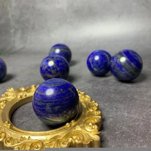 Natural crystal blue lapis lazuli ball polished fengshui sphere chakra healing decoration home gifts