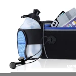 Neoprene Running Belt Hydration Waist Pack Outdoor Waist Bag with Water Bottle Holde