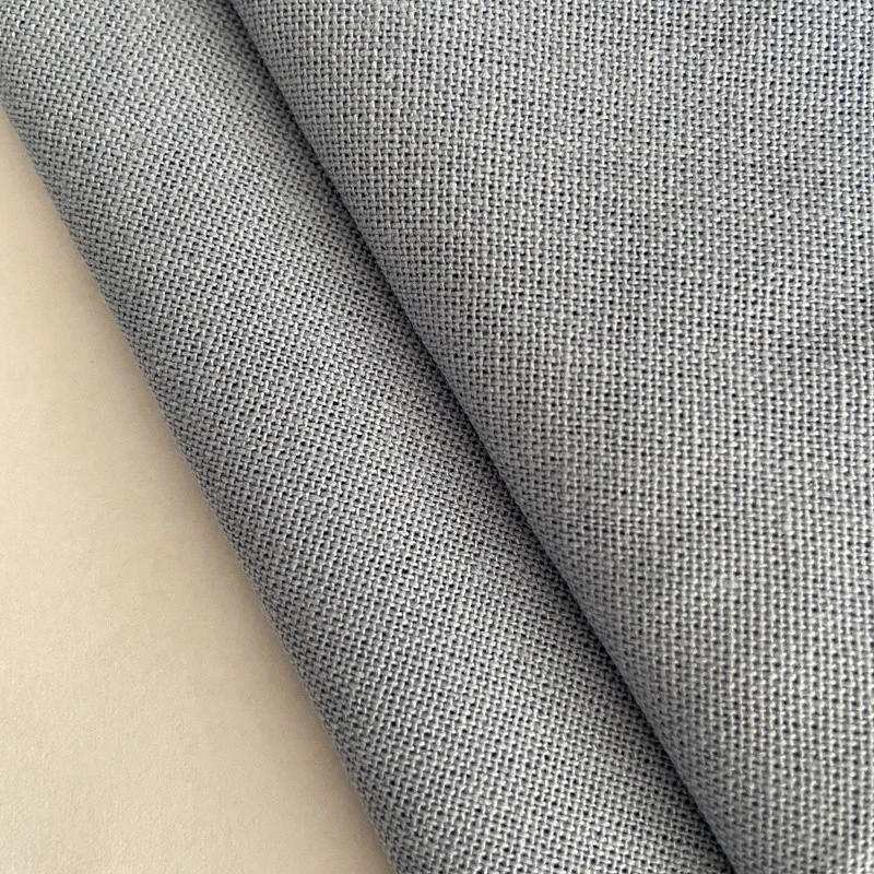 New Approved cotton linen dyed fabric with colors  for men trousers fabric