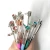Import New Arrival DIY Empty Crystal Pen Four-leaf Clover Pendant Multi-color Metal Ballpoint Pen from China