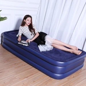 New arrival gray fashionable comfortable  inflatable airbed mattress  for indoor outdoor