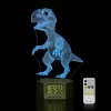 New Arrival Smart Personal Wake Up Light Digital Alarm Clock Lamp 3D LED DIY Acrylic Night Light Table Lamp