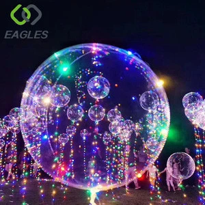 New Bobo Balloon Led Line String Balloon with Colored Light for Christmas Halloween