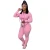 Import New breathable womens long-sleeved sweatshirt with zipper jogging pants 2-piece sportswear suit track suit from China