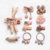 New design 10pieces fabric hair accessories set
