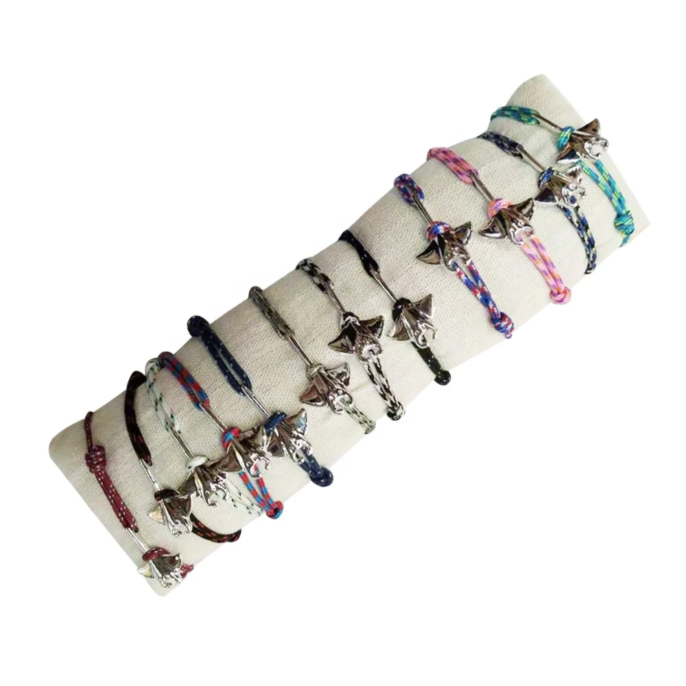 New design handmade wholesale bracelets handmade sea animal bracelet turtle shark cord unisex bracelet