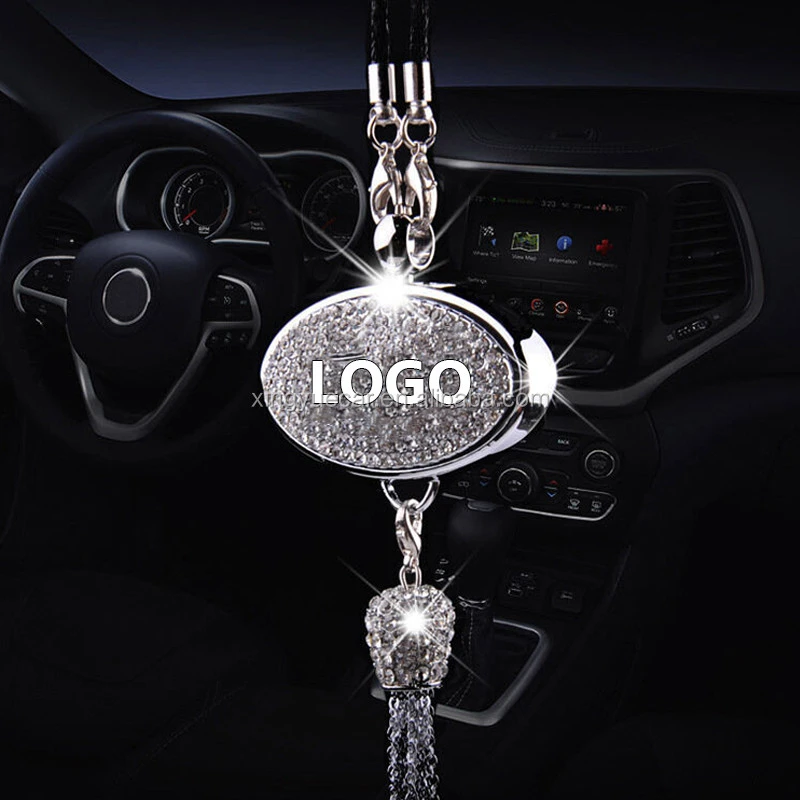 New design hanging car air freshener rearview mirror perfume pendant bottle essential oil use diffuser with liquid fragrance