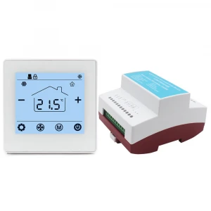 New design hotel AC thermostat modbus RS485 digital room thermostat for hvac fan coil unit systems
