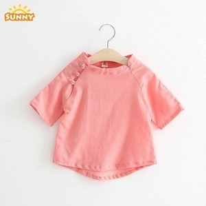 New Design wholesale Spring Cotton Baby Girl T-Shirt