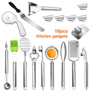 New Fashionable 18pcs Stainless Steel Kitchen Tools Set