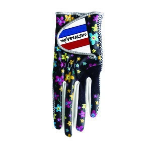 New golf glove custom pu colored golf gloves with logo
