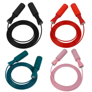 New high-quality bearing steel wire skipping rope EVA handle custom logo weight loss fitness sports skipping jump rope