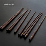 New Hot Sale Custom Chopsticks Chopsticks Gift Box Japanese Sushi Bowl Noodle Golden Flower Chopsticks