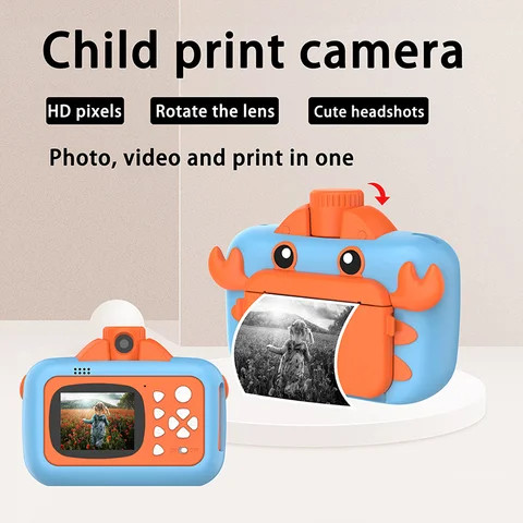 New Kids Camera WIFI Instant Print Cameras Thermal Printer Wireless WIFI Phone Printer 1080P HD Children Digital Camera Toy