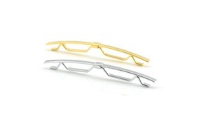 New Mens Silver Gold Collar Pin Bar Clip