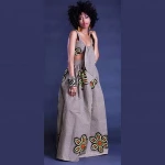 new model ethnic plus size african clothing,two piece african  maxi dress