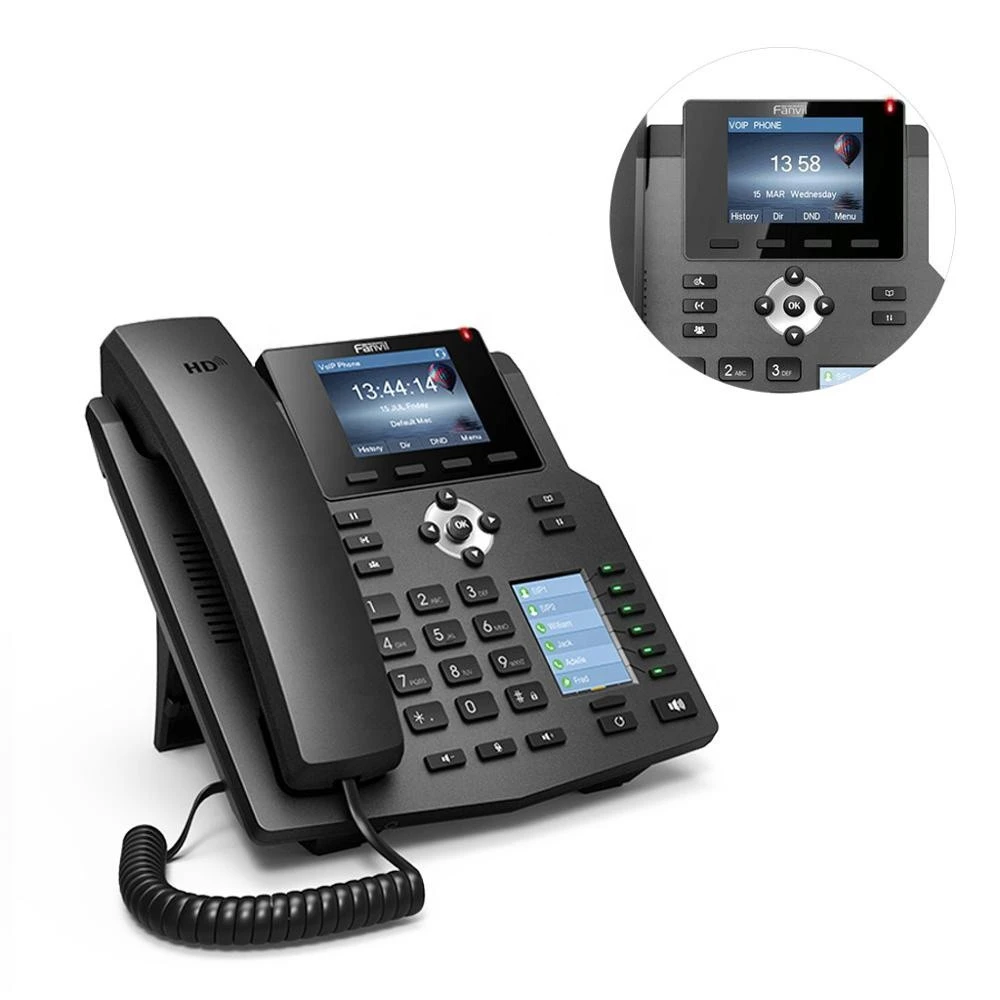 New Price High Quality Original Support 4 SIP Lines new Fanvil X4 Enterprise Voip IP Phone