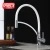 Import New product VIGA faucet white and chrome silicon kitchen mixer from China