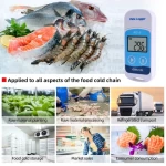 New professional quality mini high temperature measuring instrument data Logger for  food bag, medicine, chemicals ,etc