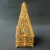 Import NEW pyramid arabic bakhoor alloy material dubai hot sale incense burner with rhinestone arabic incense burner from China