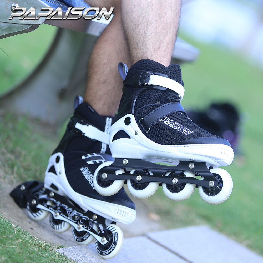 New style Outdoors Activity Adjustable size 4 flashing wheels Inline Roller Skates For Men and Women