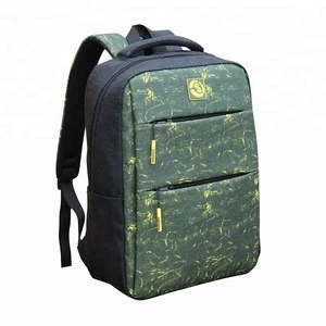 New style waterproof copy PU camouflage backpack with laptop compartment high quality directly manufacturer