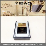 New stylezinc high-end windproof leather alloy gas cigar lighter cricket