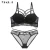 Import New Top Sexy Bra Set Push-Up Brassiere Bandage Black Embroidery Lingerie Sets Women Thick Gather Underwear Set Cotton Bras Lace from China