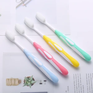 New type adult toothbrush with nano tooth brush bristles deep cleaning of the mouth