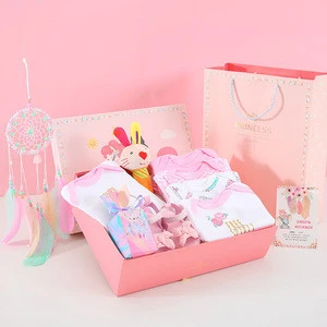 Newborn Princess Gift Box Spring and Autumn Newborn Girl Baby Clothes Full Moon Gift High-end Baby Set Box Newborn