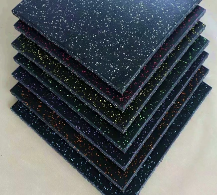 Non-slip Rubber Flooring Rolls Sport Interlock Rubber Floor Tiles Mat
