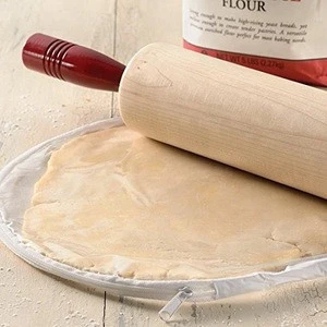 non-stick Silicone Dough Rolling Bag with zipper and measuring marks BPA free dish washer safe for Pies / pizzas and more