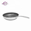 Non-stick stainless steel frying pan