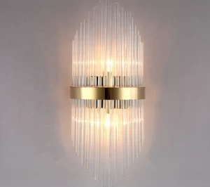 nordic decorative wall lamp crystal art deco lamp gold wall light living room lampen led wall sconce light