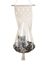Nordic Handwoven Cat Hammock Kitten Cage Macrame Hammock Bed Hanging Soft Chair Pet Hanging House Pet