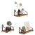 Import Nordic Style Wooden Retro Hanging Rack wood Shelf Wall Decoration Household Shelf from China