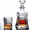 Novelty Fancy Custom Empty Brandy XO Vodka 1L Decanter Engraved Alcohol Cognac liquor Whisky Glass Wine Bottle