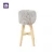 Import ODM&amp;OEM European Style 4 Legged High White Wooden Faux Fur High Bar Chair Modern from China