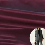 OEM custom logo design 230T twill silk polyester fabric cotton coat school uniform suit workwear lining clothing fabric