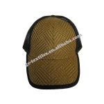 OEM design straw mesh custom logo snapback trucker cap fashion 6 panel  baseball cap