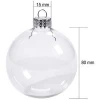 OEM Factory Yiwu Supplier Clear Glass Christmas Ball Ornaments Christmas Decoration Ball With Snow Xmas Tree